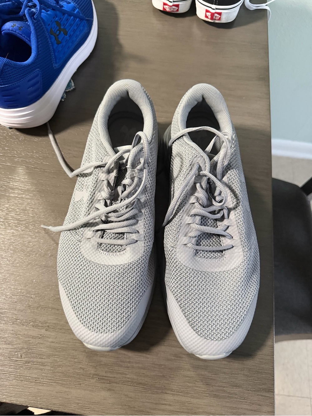 Under Armour Light Gray Men's Breathable Mesh Athletic Sneakers